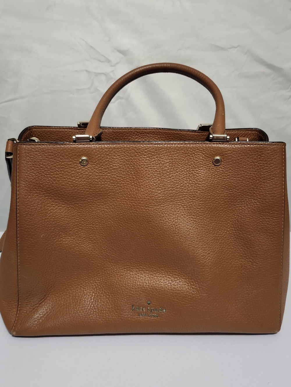 kate spade New York Tan Leather Satchel